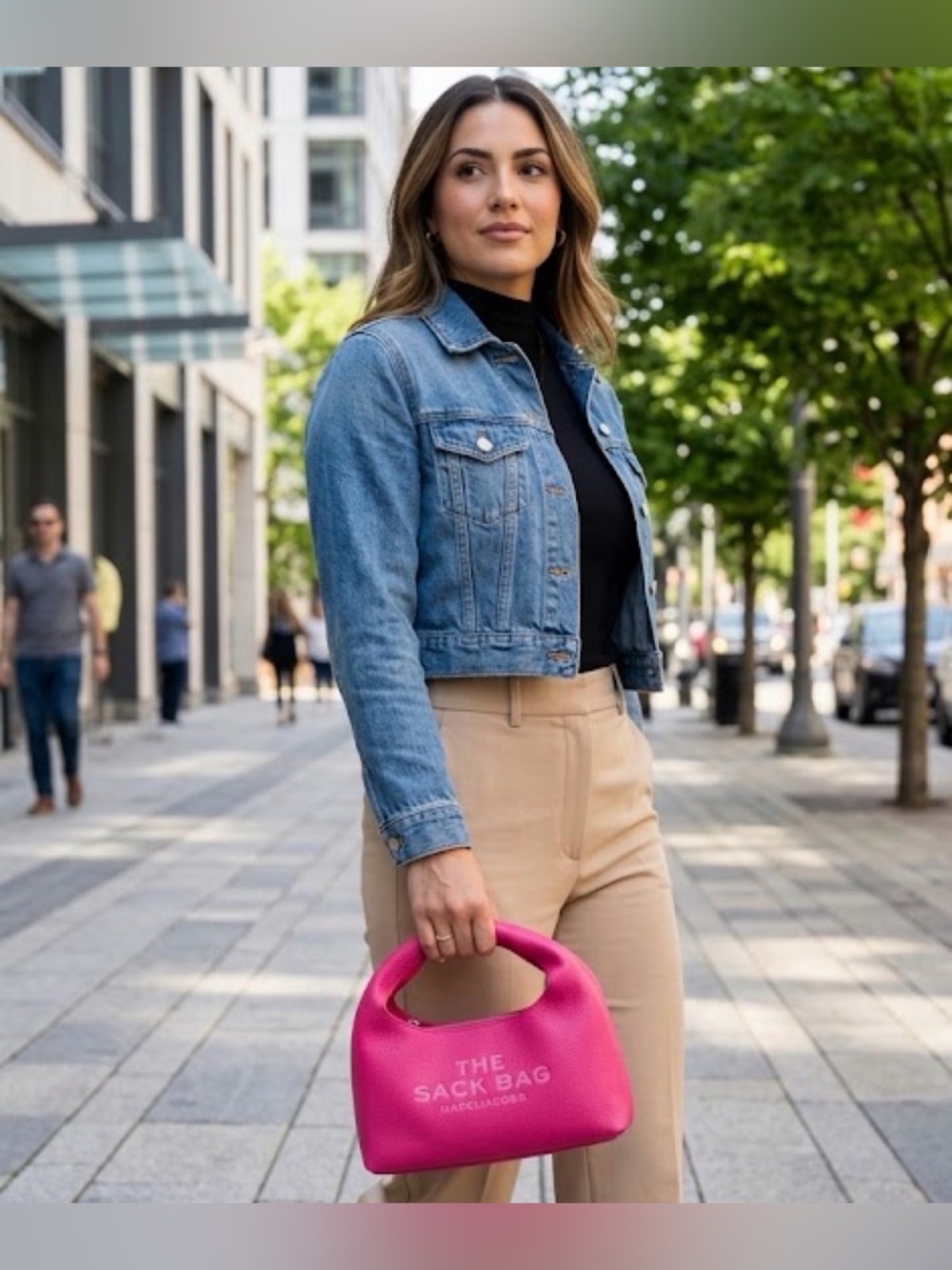 Marc Jabobs The Mini Sack Bag Hot Pink